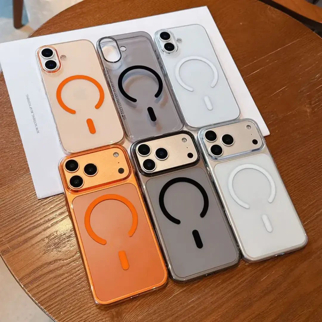case iphone 17 pro max orange magsafe plastik