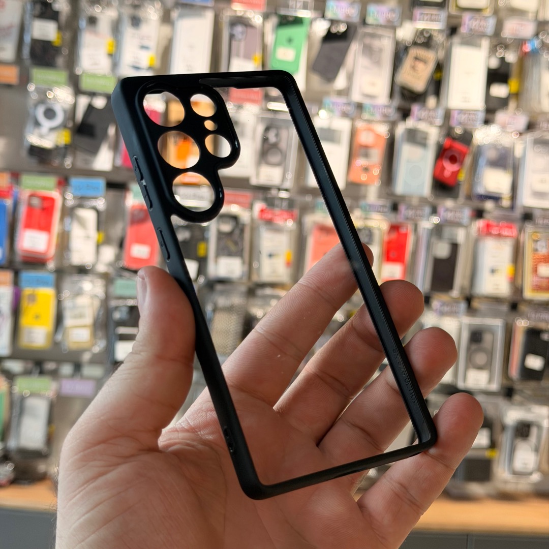 case samsung s25 ultra black transparent