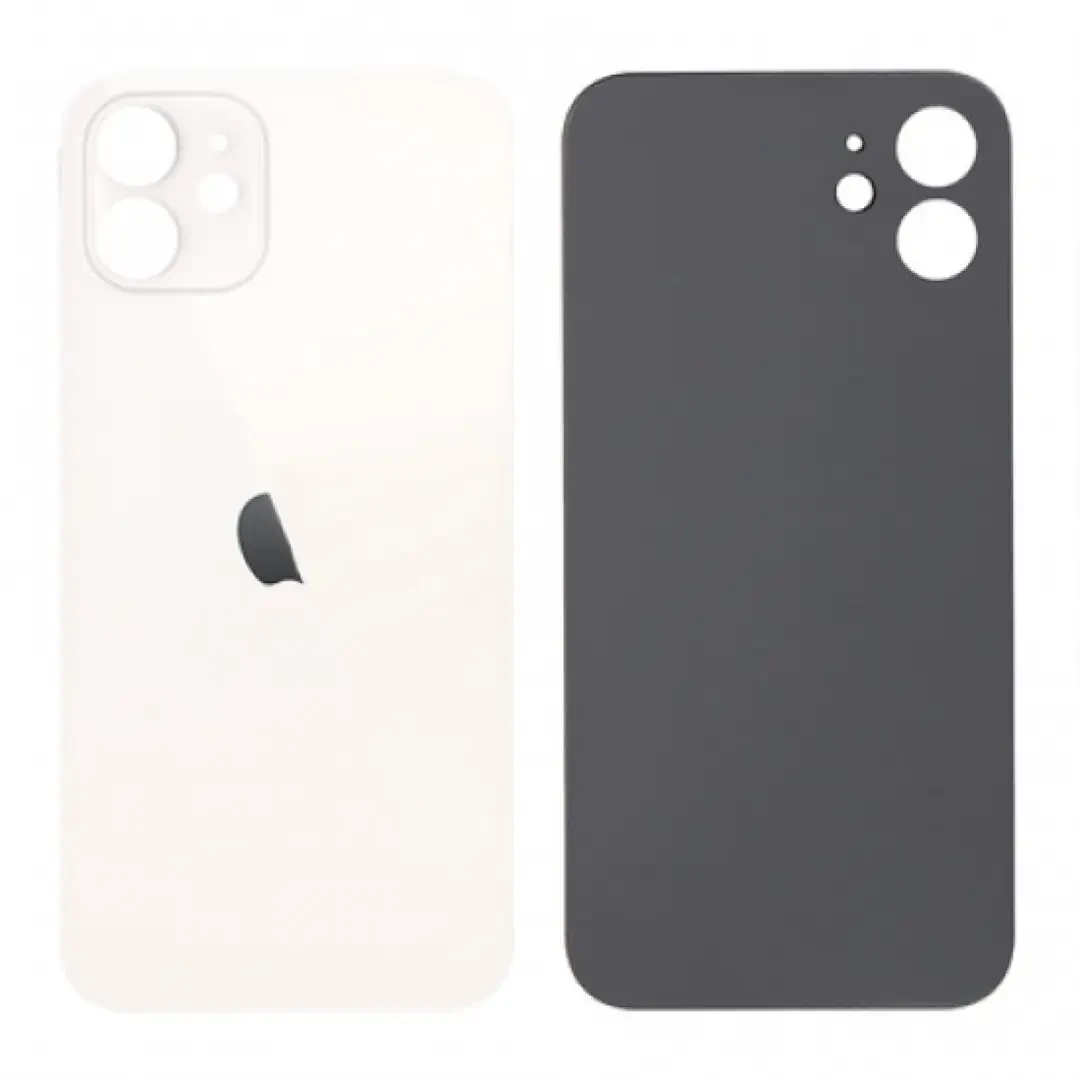 back glass 12 mini white