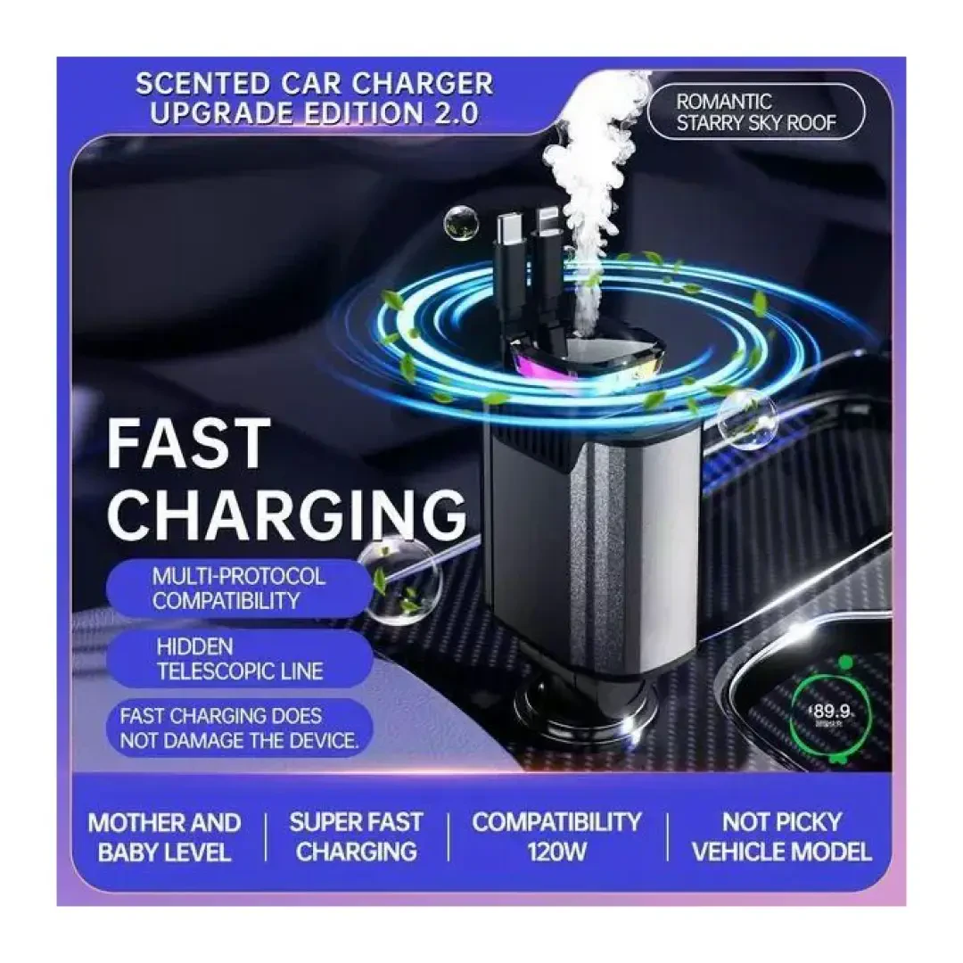 STARLIGHT CAR CHARGER 6in1 120W
