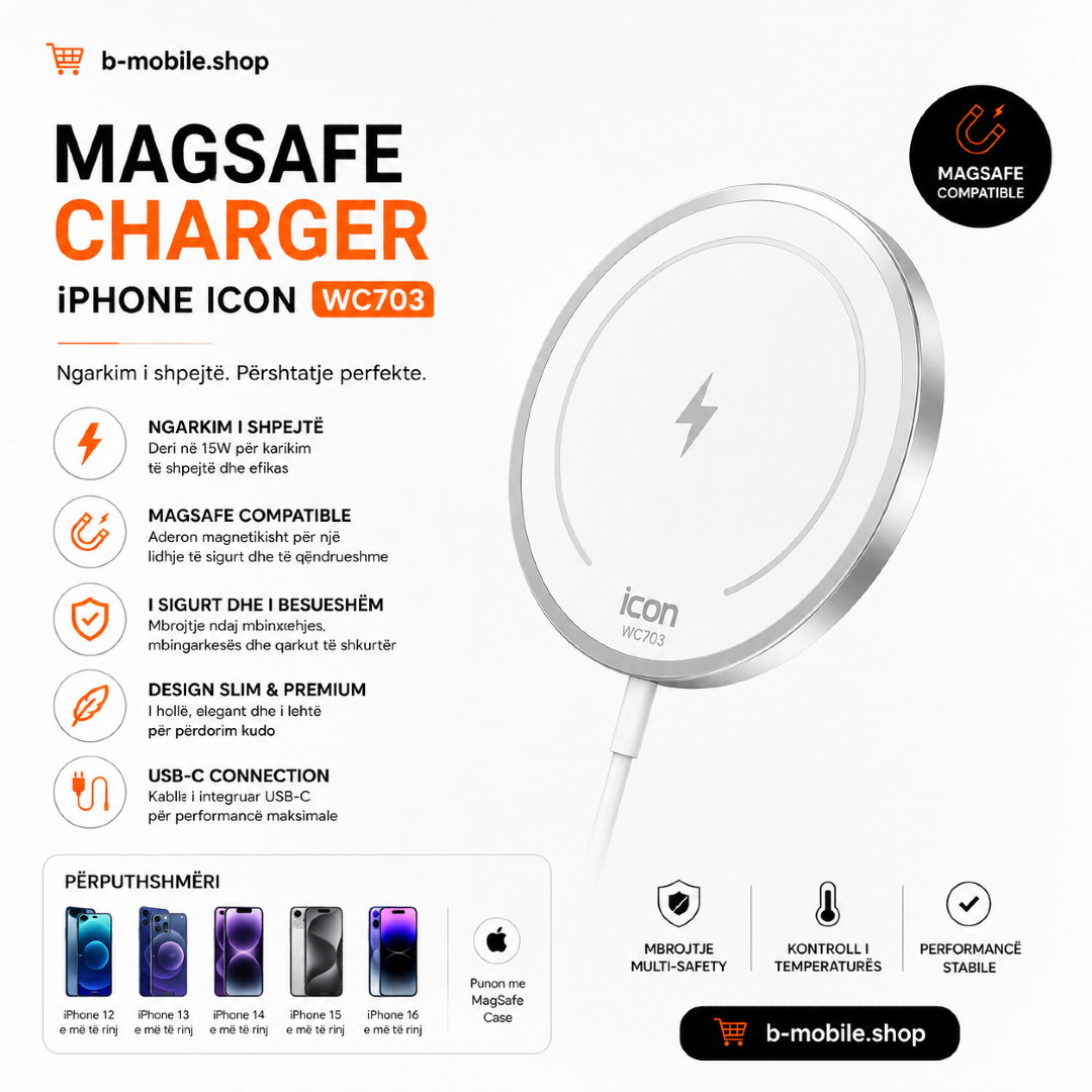 magsafe charger iphone ICON WC703