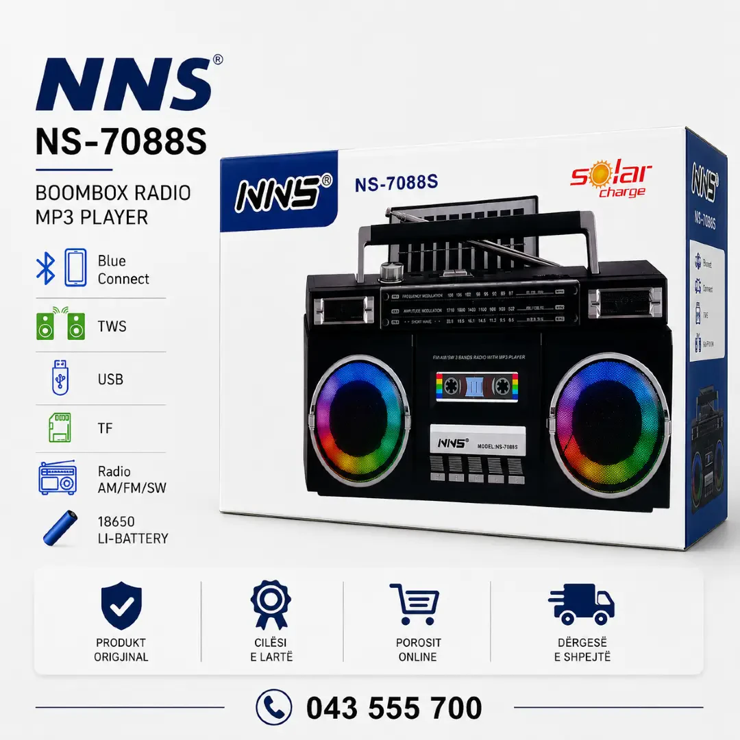 Radio me bluetooth Solar charger ns-7088s