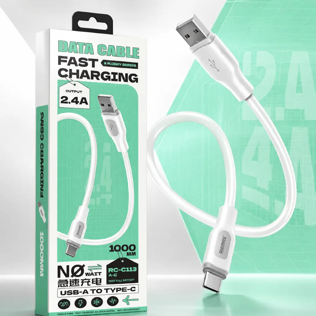 remax ruinay 2.4a fast charger data cable RC-c113