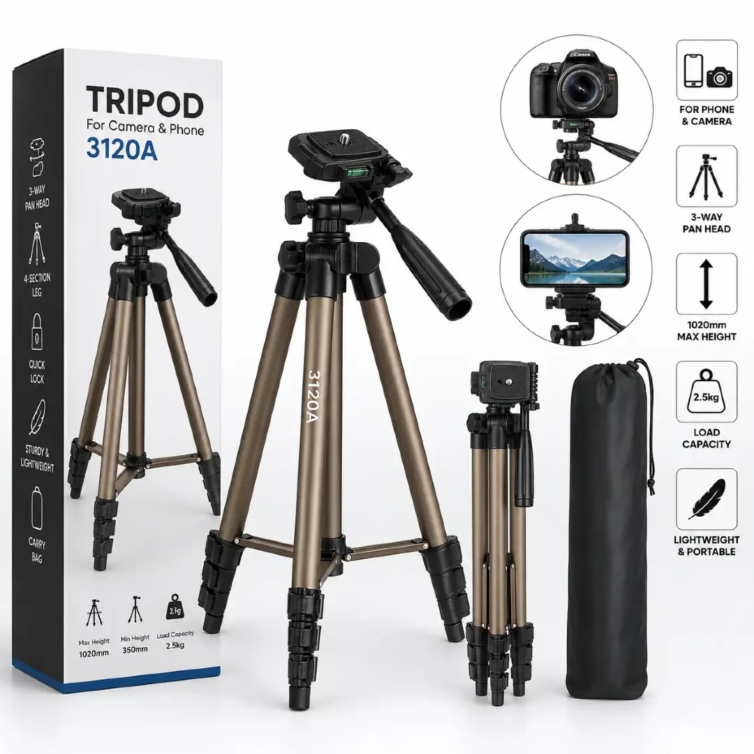 Tripod per kamer & telefon 3120A