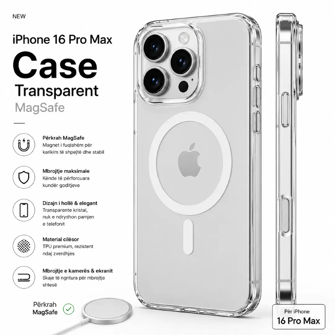 Case 16 Pro Max Transparent Magsafe
