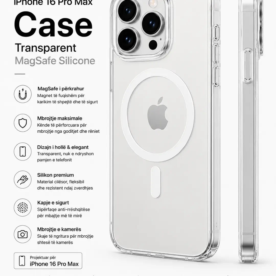 case  16 pro max transparent magsafe sili