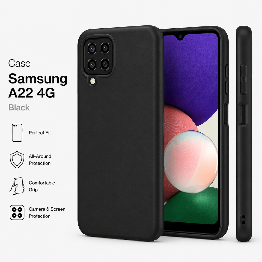 Case samsung A22 4G Black