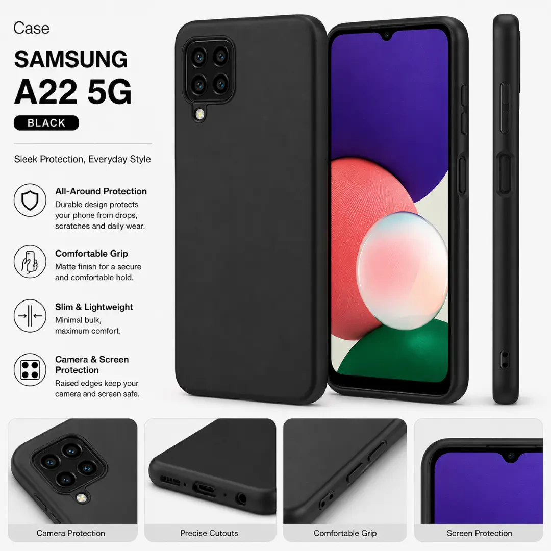 case samsung a22 5G black