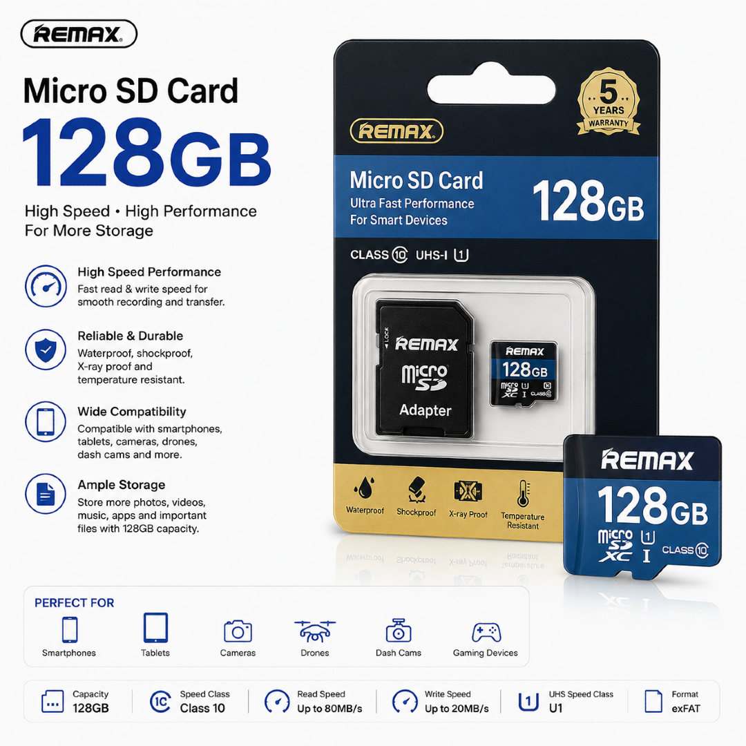Micro SD Card REMAX 128GB