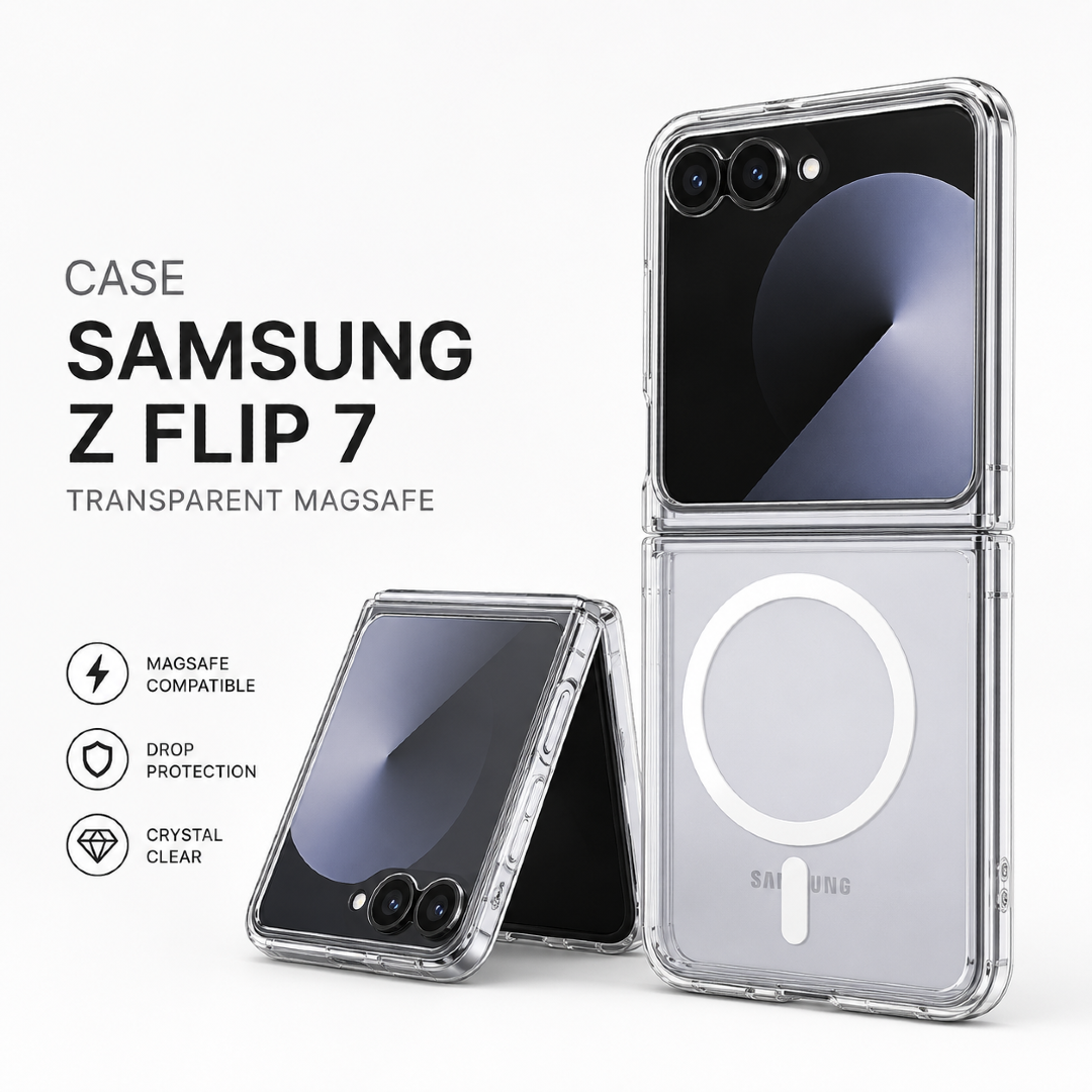 case samsung z flip 7 transparent magsafe