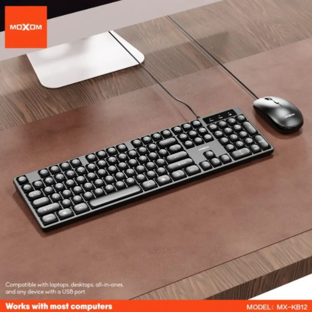 Set Tastier + Maus Moxom MX-KB12