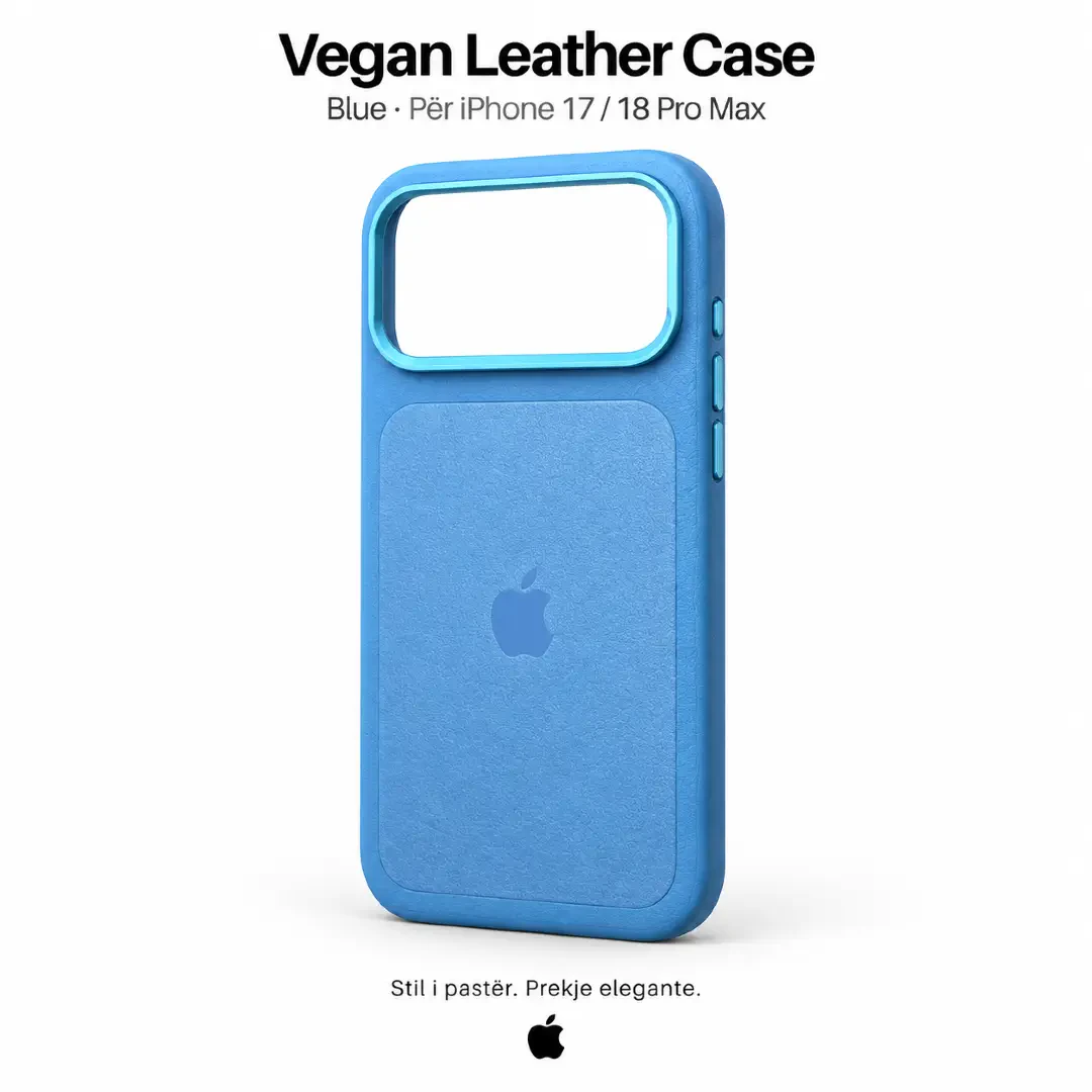 case iPhone 17/18 Pro Max Vegan Leather Glacier