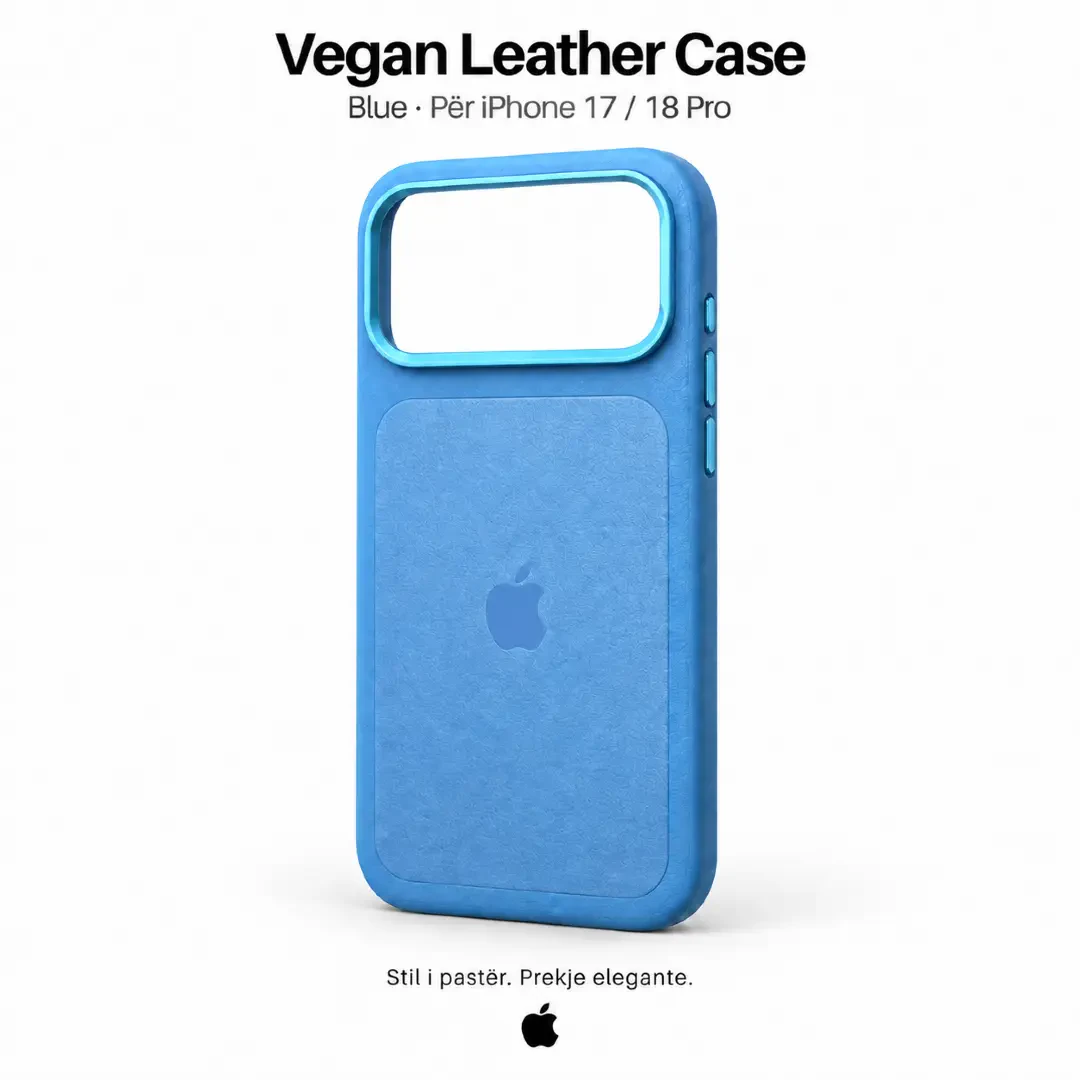 case iPhone 17/18 Pro Vegan Leather Glacier